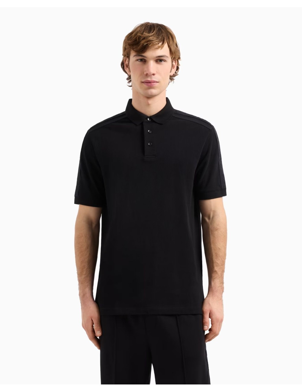 Polo uomo regular fit in piquè di cotone e dettaglio logo tape XM000307AF10366 A|X Armani Exchange