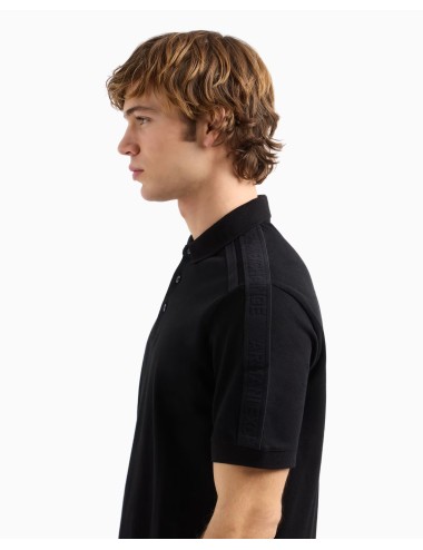 Polo uomo regular fit in piquè di cotone e dettaglio logo tape XM000307AF10366 A|X Armani Exchange