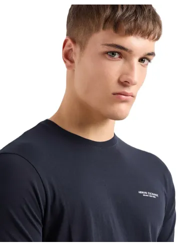 T-shirt uomo in jersey di cotone con logo minimal 8NZT91Z8H4Z A|X Armani Exchange