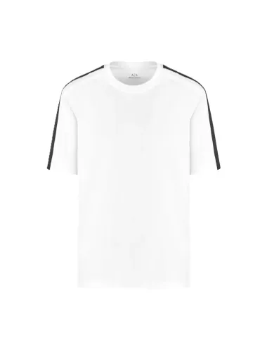 T-shirt uomo girocollo in cotone regular fit con bande logate XM000322AF10361 A|X Armani Exchange