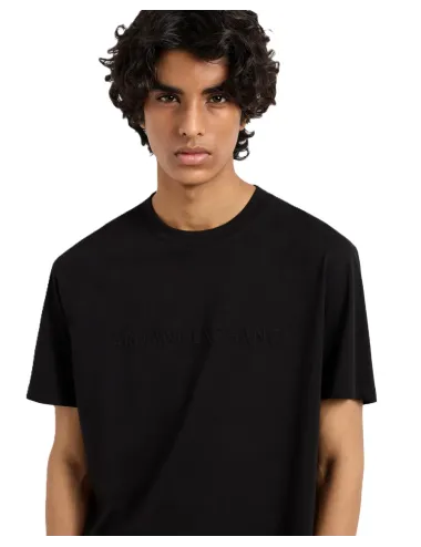 T-shirt uomo maniche corte in cotone regular fit logo in rilievo XM000554AF10356 A|X Armani Exchange