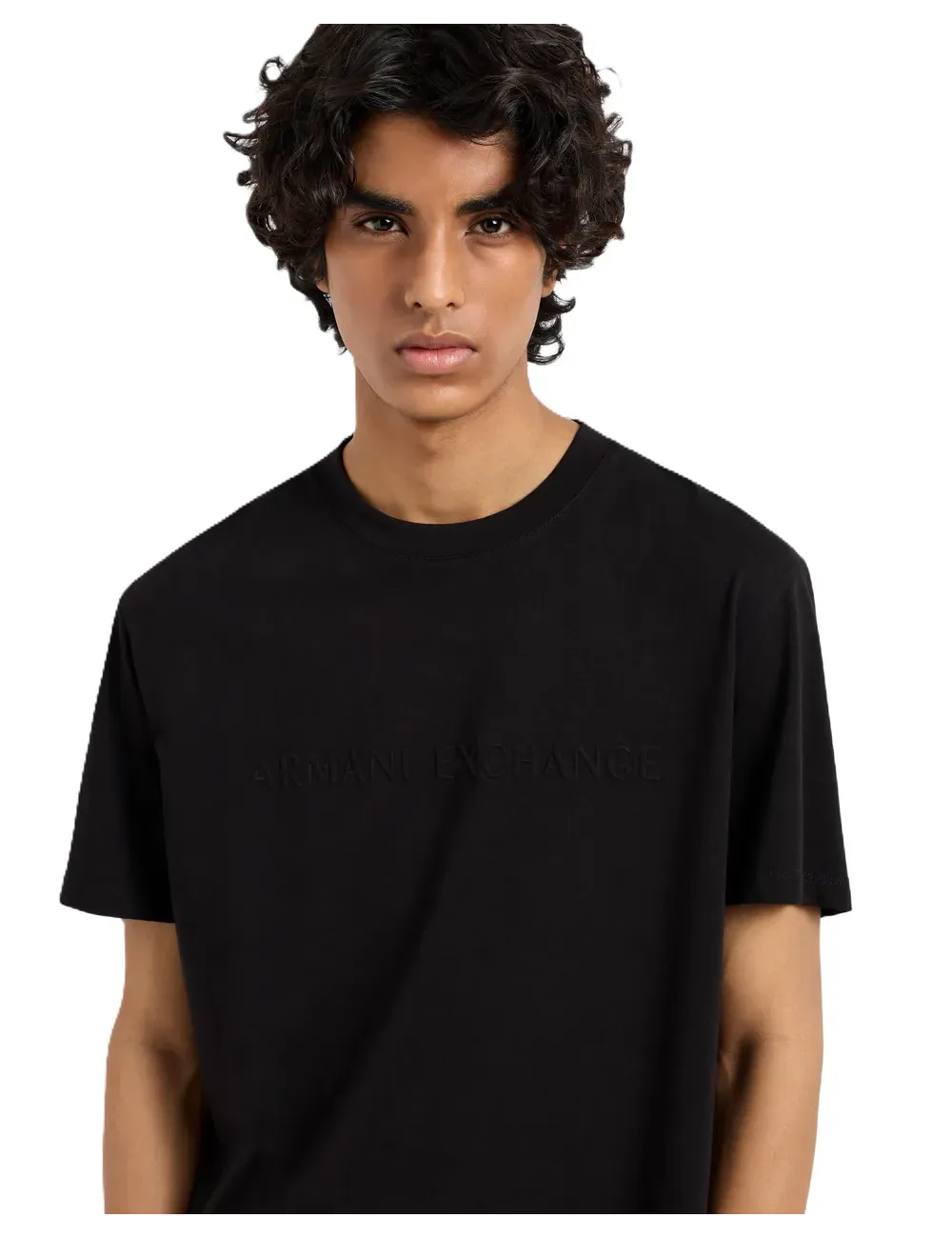 T-shirt uomo maniche corte in cotone regular fit logo in rilievo XM000554AF10356 A|X Armani Exchange