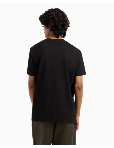 T-shirt uomo maniche corte in cotone regular fit logo in rilievo XM000554AF10356 A|X Armani Exchange