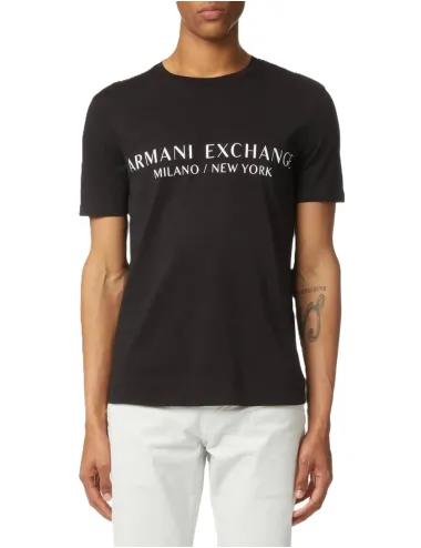T-shirt uomo maniche corte in cotone con logo a contrasto 8NZT72Z8H4Z A|X Armani Exchange
