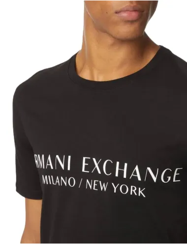 T-shirt uomo maniche corte in cotone con logo a contrasto 8NZT72Z8H4Z A|X Armani Exchange