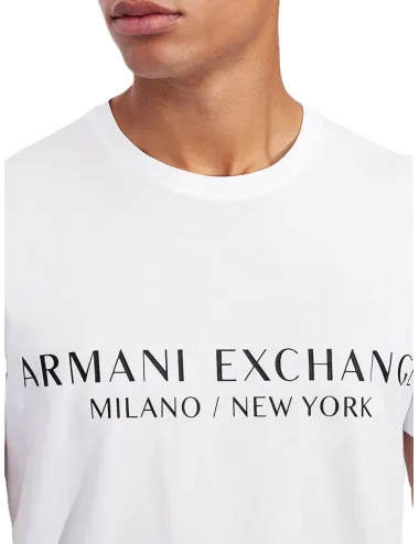 T-shirt uomo maniche corte in cotone con logo a contrasto 8NZT72Z8H4Z A|X Armani Exchange