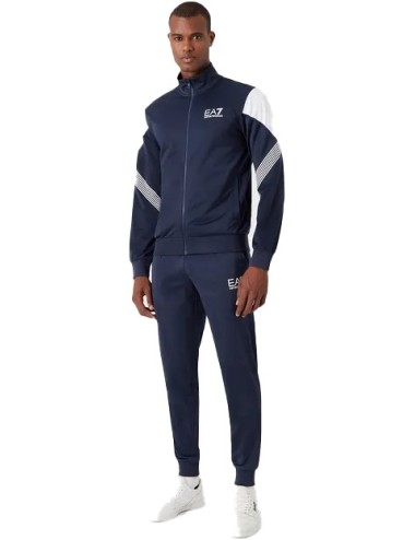 Tuta uomo in tessuto acetato con zip 6LPV59PJ08Z EA7 Emporio Armani
