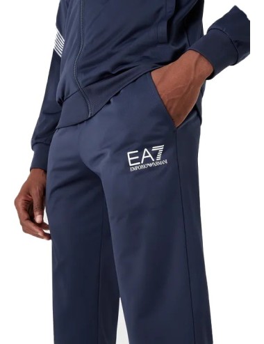 Tuta uomo in tessuto acetato con zip 6LPV59PJ08Z EA7 Emporio Armani