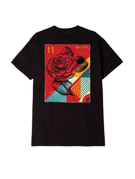 OBEY RISE ABOVE ROSE CLASSIC TEE