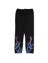 BLACK PANTS WITH BLUE AND PURPLE LIGHTNING