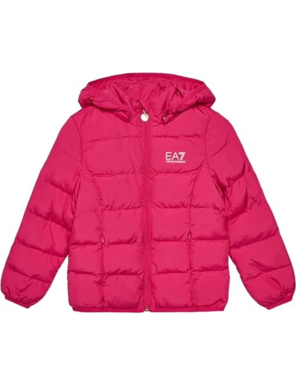 Giubbotto bambina trapuntato con cappuccio 8NFB08FNF8Z EA7 Emporio Armani