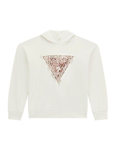 Felpa ragazza con cappuccio e logo J4BQ08KAX74 Guess