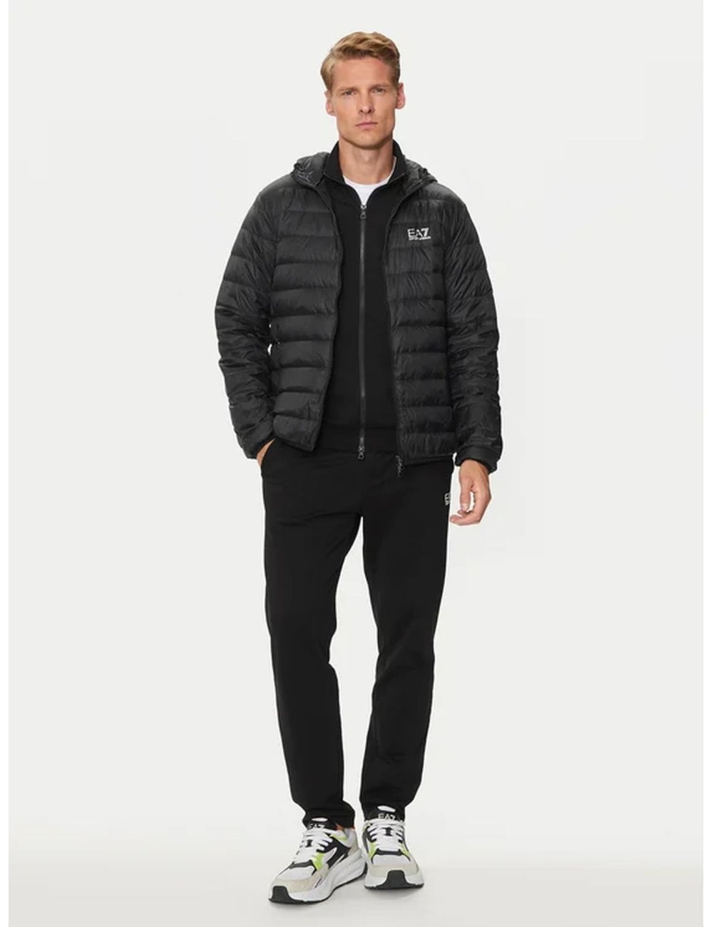 Piumino 100 grammi uomo con cappuccio 8NPB24PNGPZ EA7 Emporio Armani