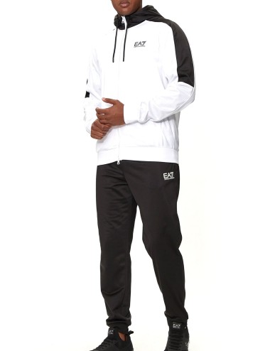 Tuta uomo in tessuto tecnico con cappuccio 6DPV70PJHCZ EA7 Emporio Armani