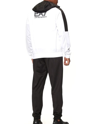 Tuta uomo in tessuto tecnico con cappuccio 6DPV70PJHCZ EA7 Emporio Armani