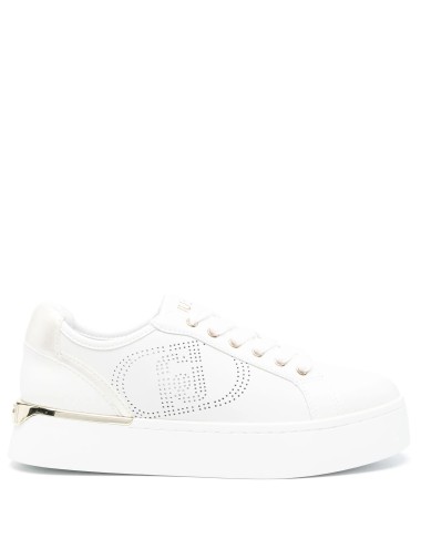 Sneakers donna in pelle con logo traforato Pretty 05 BA5023P0102 Liu Jo