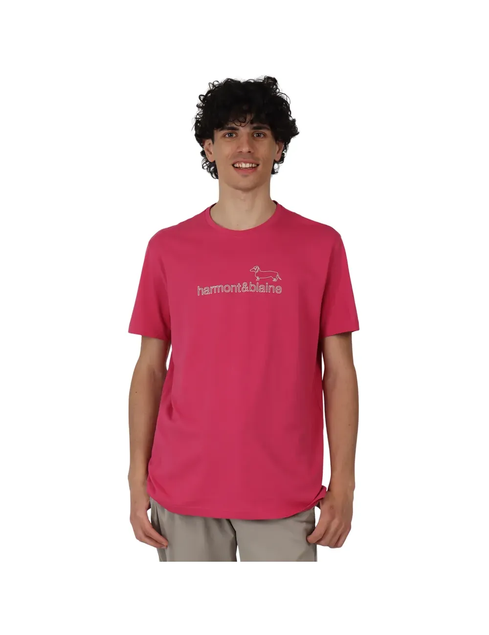T-shirt uomo girocollo con logo in rilievo IRN231021055 Harmont&Blaine T-shirt uomo girocollo con logo in rilievo IRN231021055 Harmont&Blaine