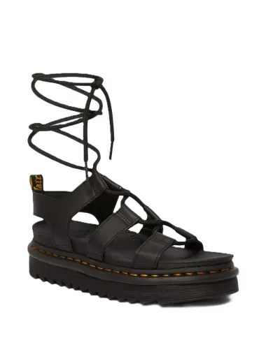 Sandali donna in pelle Nartilla Black Athena con lacci stile gladiatore 31617001 Dr.Martens