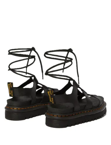 Sandali donna in pelle Nartilla Black Athena con lacci stile gladiatore 31617001 Dr.Martens