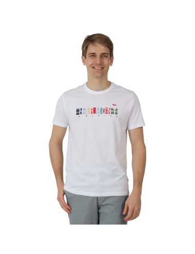 T-shirt uomo a maniche corte con logo multicolor IRN264021055 Harmont&Blaine