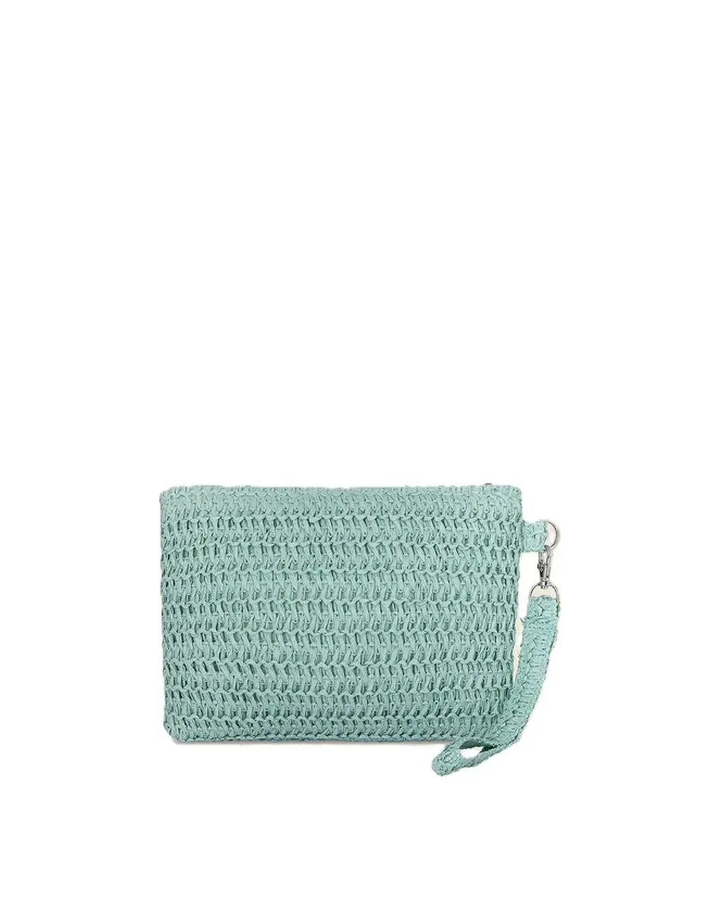 Pochette mare in paglia con logo a contrasto FA25-A059AQ F**K