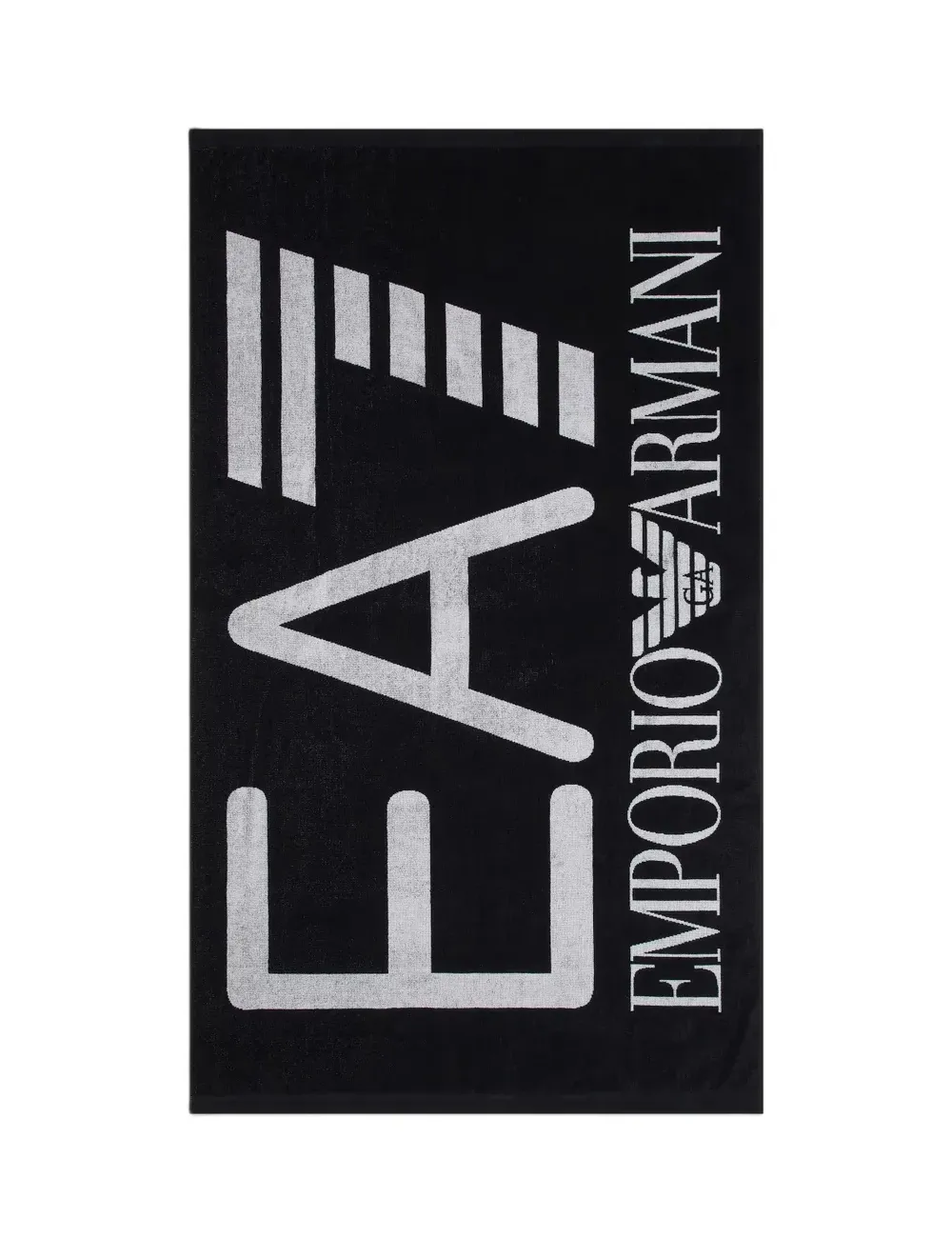 Telo mare unisex in spugna di cotone con logo a contrasto 7X000102AF13300 EA7 Emporio Armani