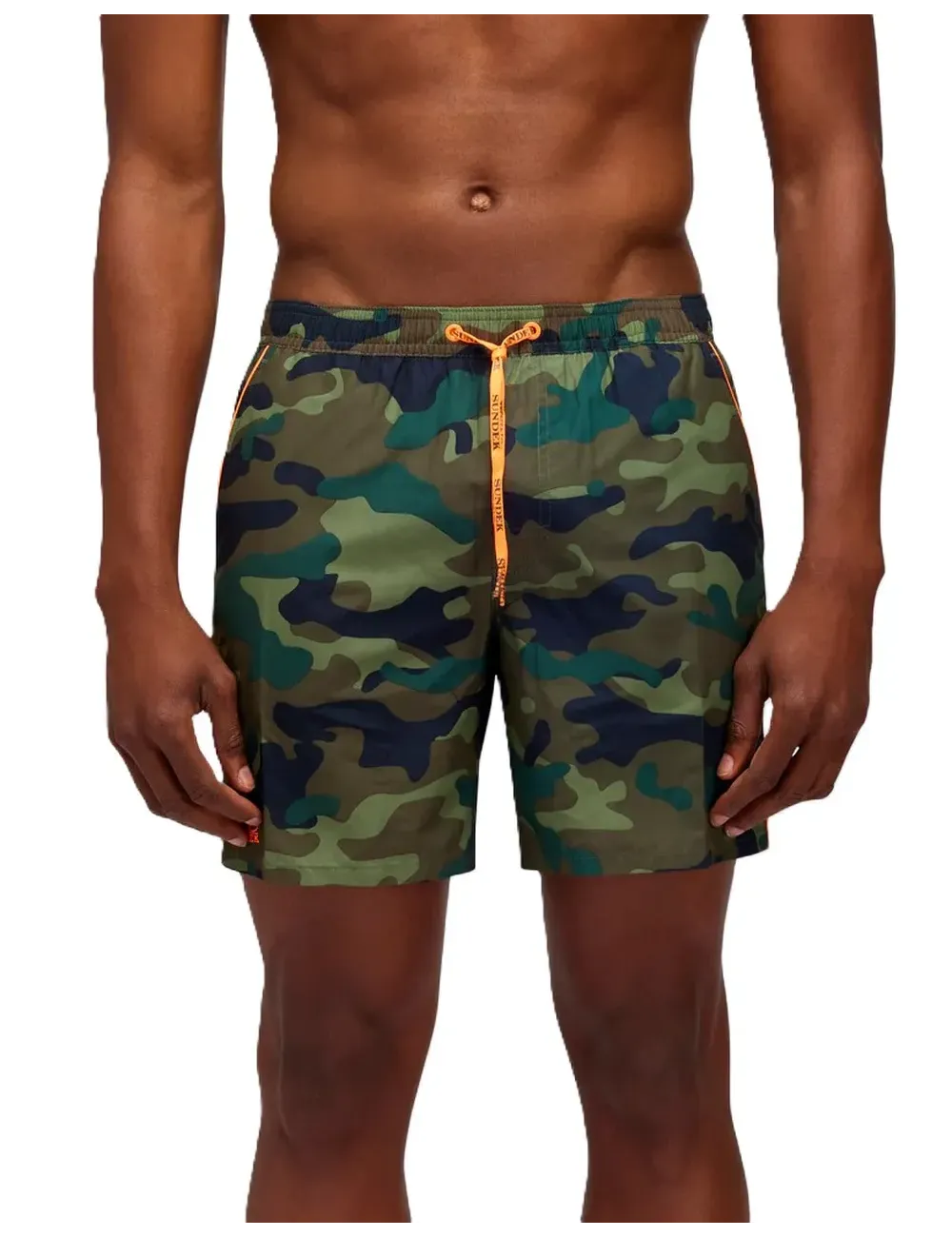 Boxer mare medio uomo con stampa camouflage M420BDP0153 Sundek