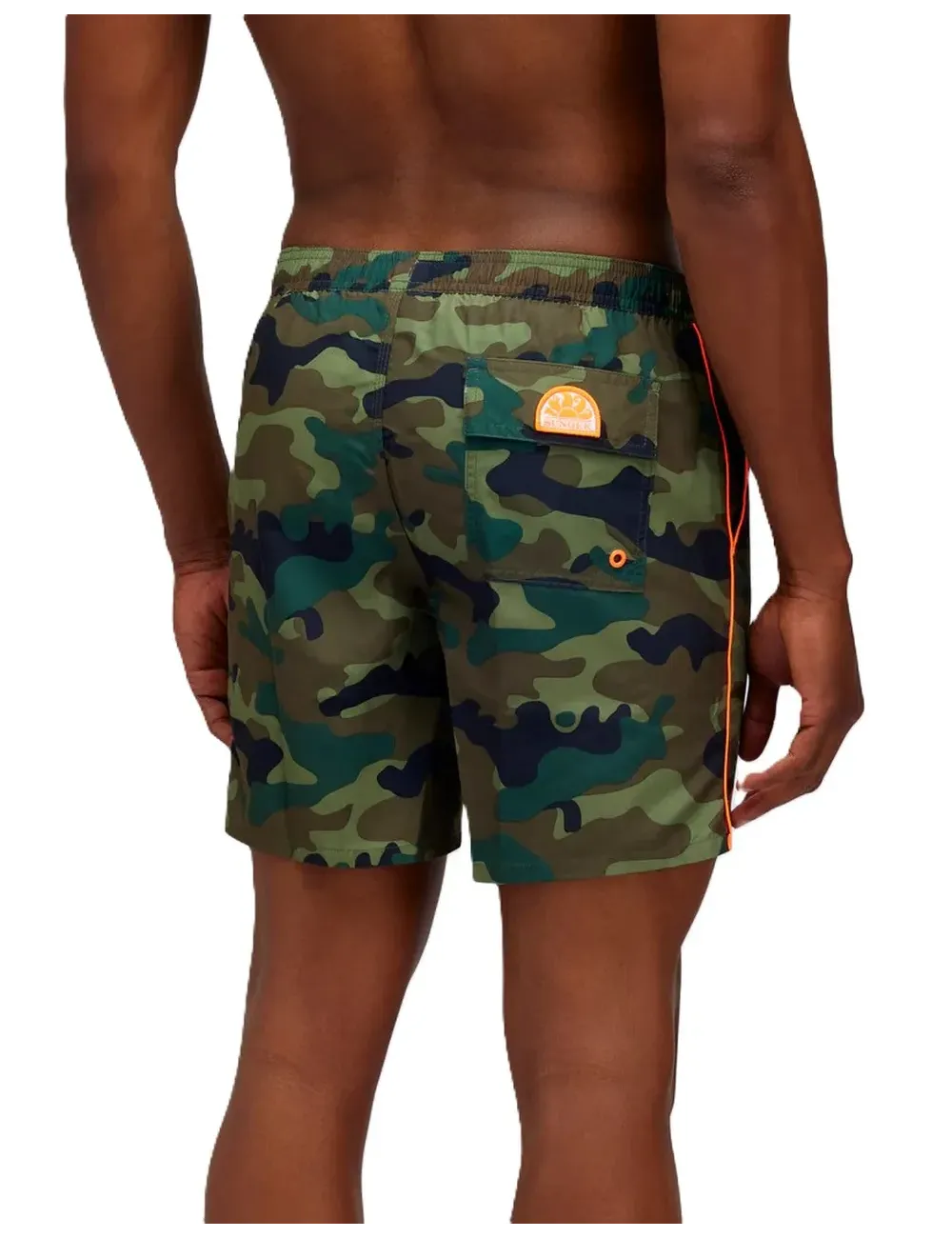 Boxer mare medio uomo con stampa camouflage M420BDP0153 Sundek