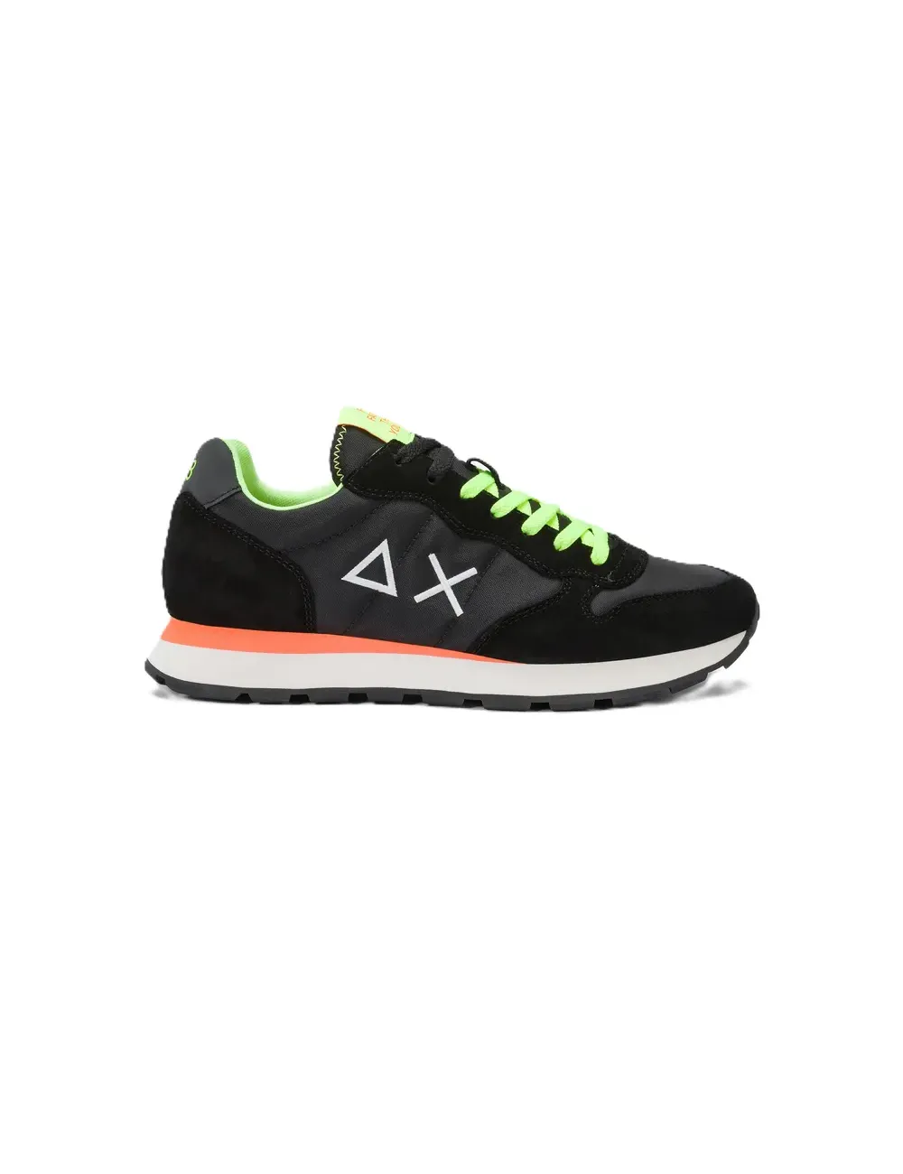 Sneakers uomo in pelle e tessuto Tom Fluo Z35102 SUN68