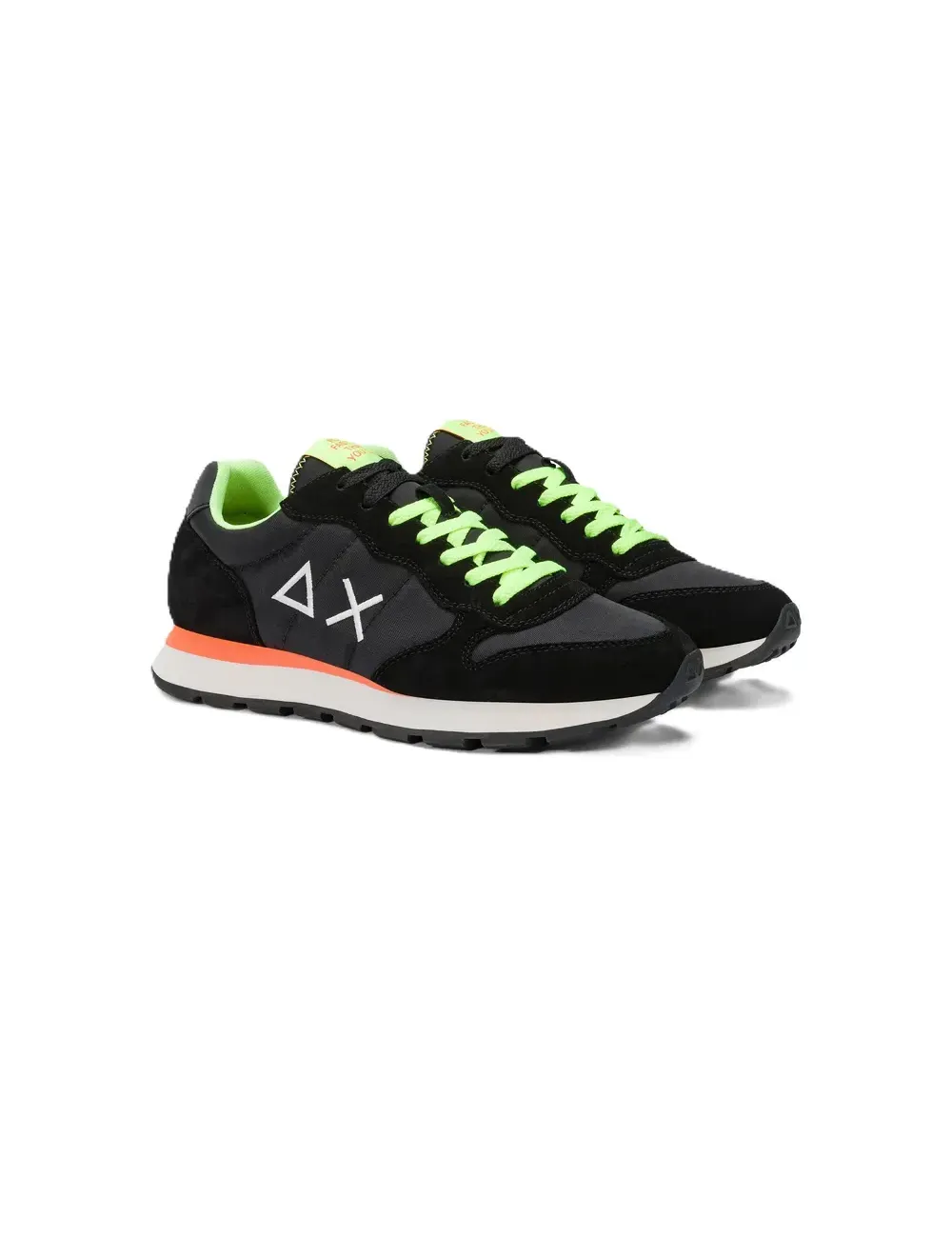 Sneakers uomo in pelle e tessuto Tom Fluo Z35102 SUN68