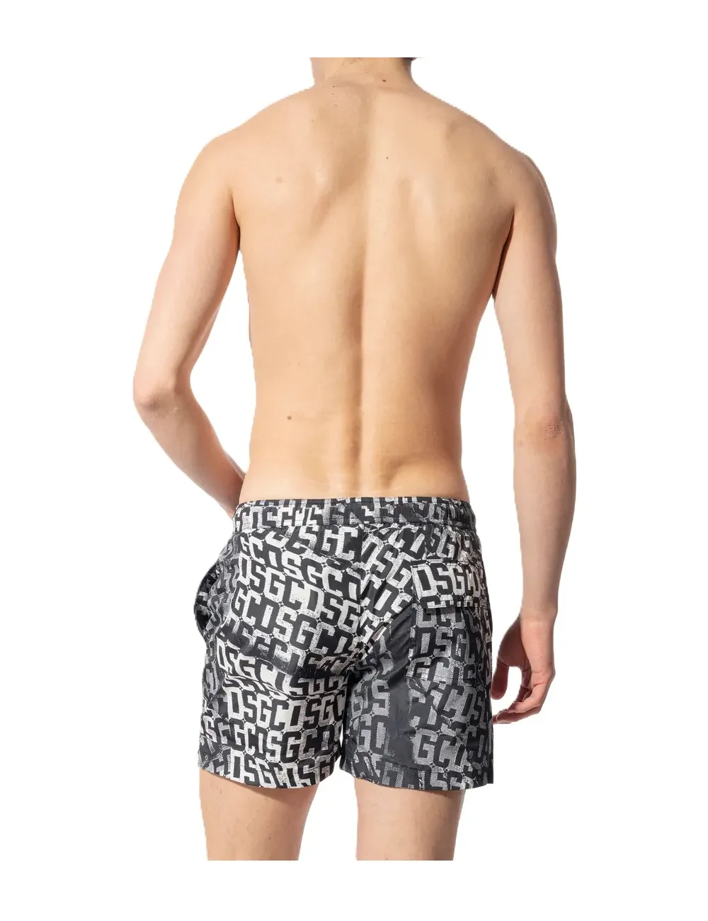 Boxer mare corto uomo dettaglio logo all over B1EM3901AW2 GCDS