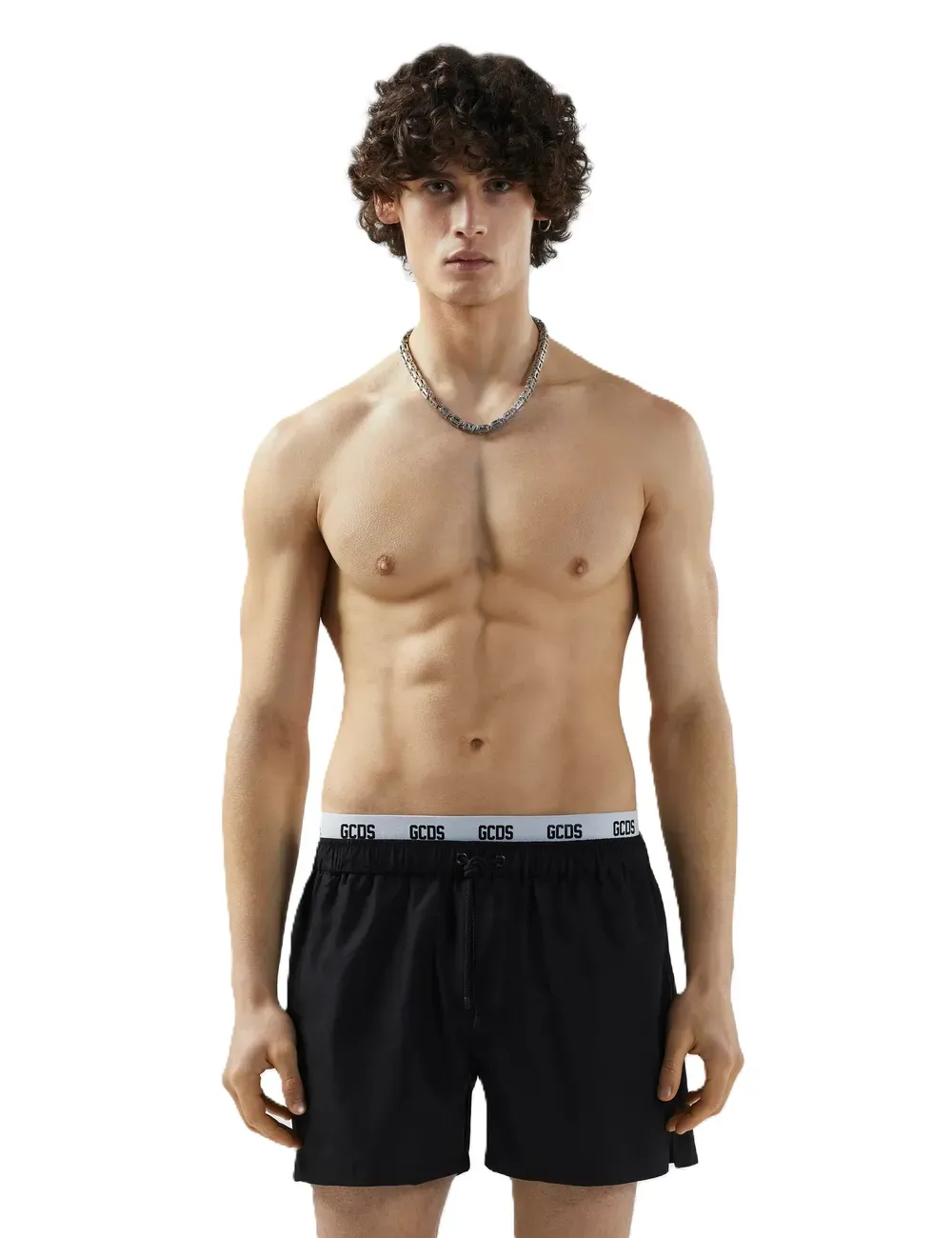Boxer mare corto uomo logo tape B1EM3903AW1 GCDS