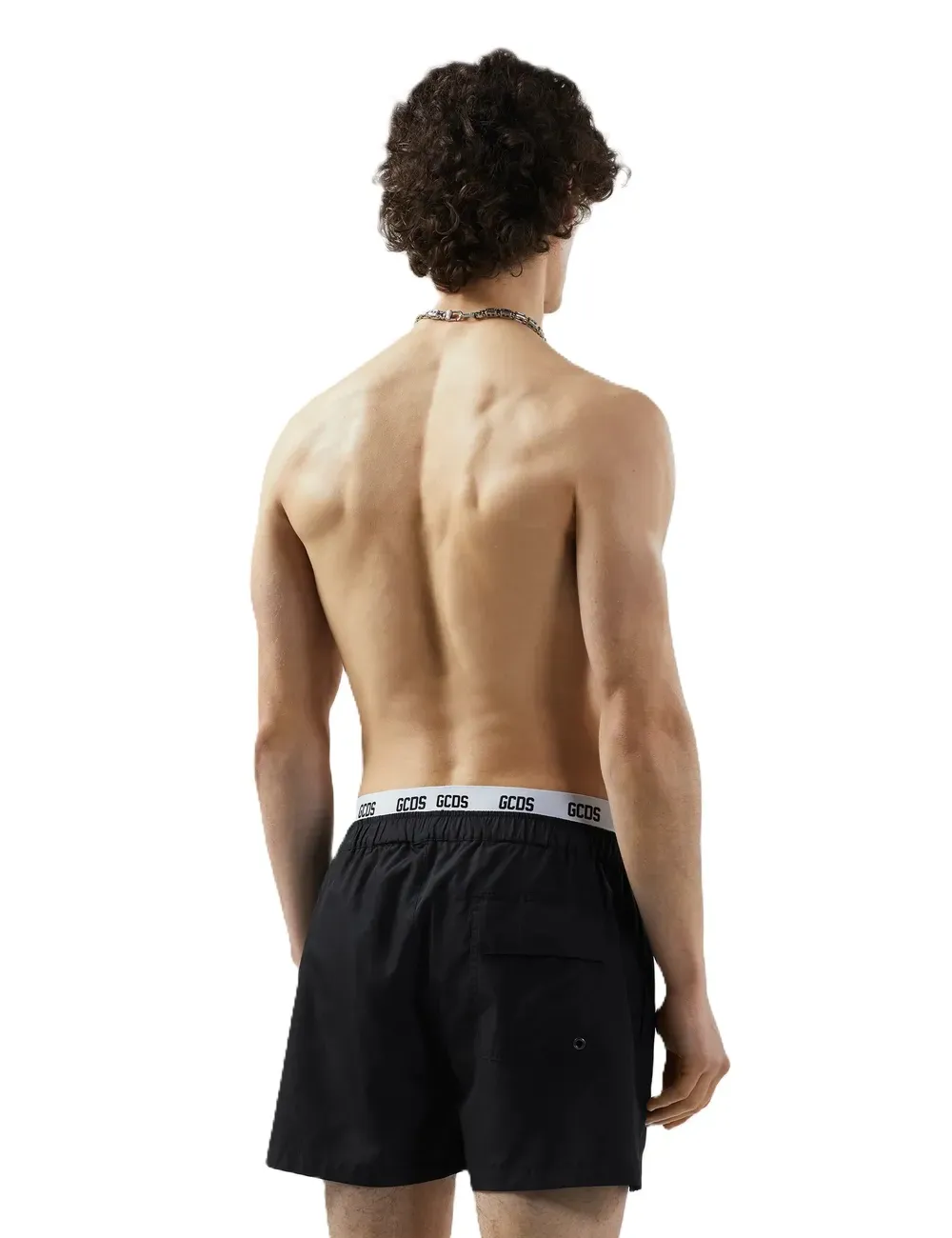 Boxer mare corto uomo logo tape B1EM3903AW1 GCDS