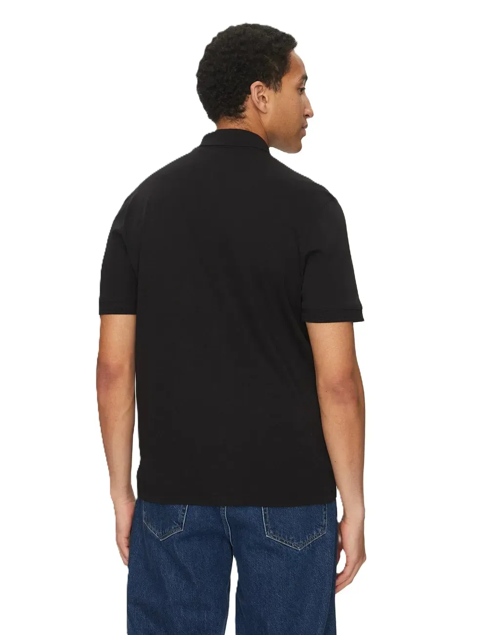 Polo uomo maniche corte in cotone con logo ricamato 50520109 Boss Orange
