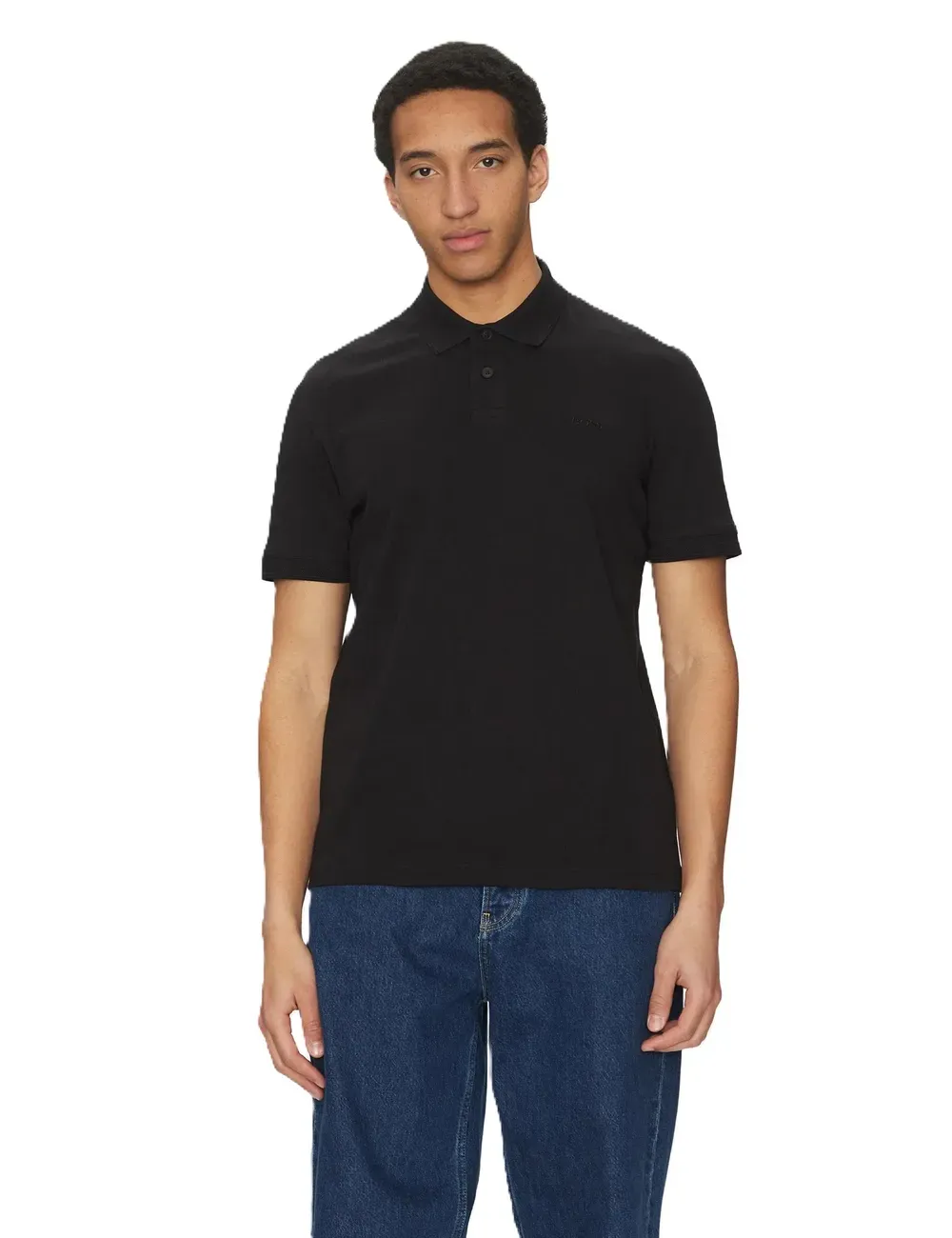 Polo uomo maniche corte in cotone con logo ricamato 50520109 Boss Orange