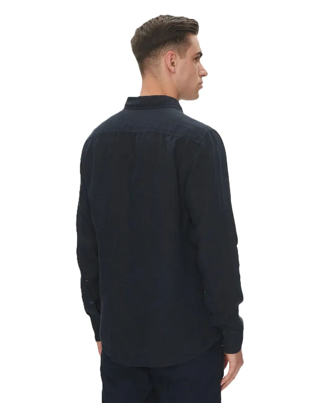 Camicia uomo di lino a maniche lunghe Relegant 6 M 50537381 Boss Orange