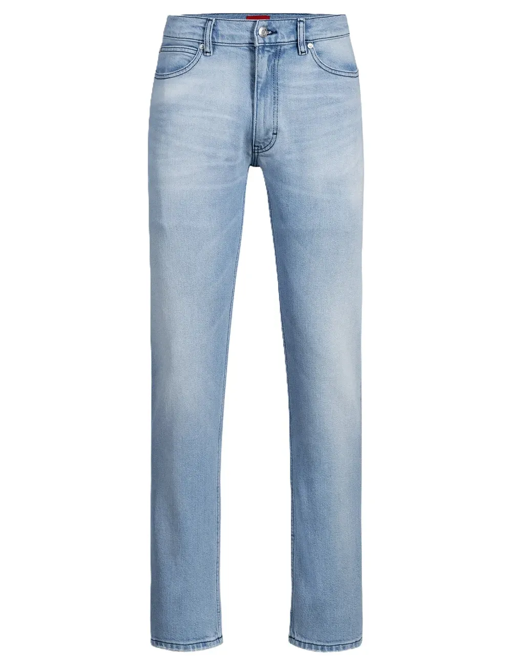 Jeans uomo elasticizzato slim fit e lavaggio chiaro 50537701 Hugo