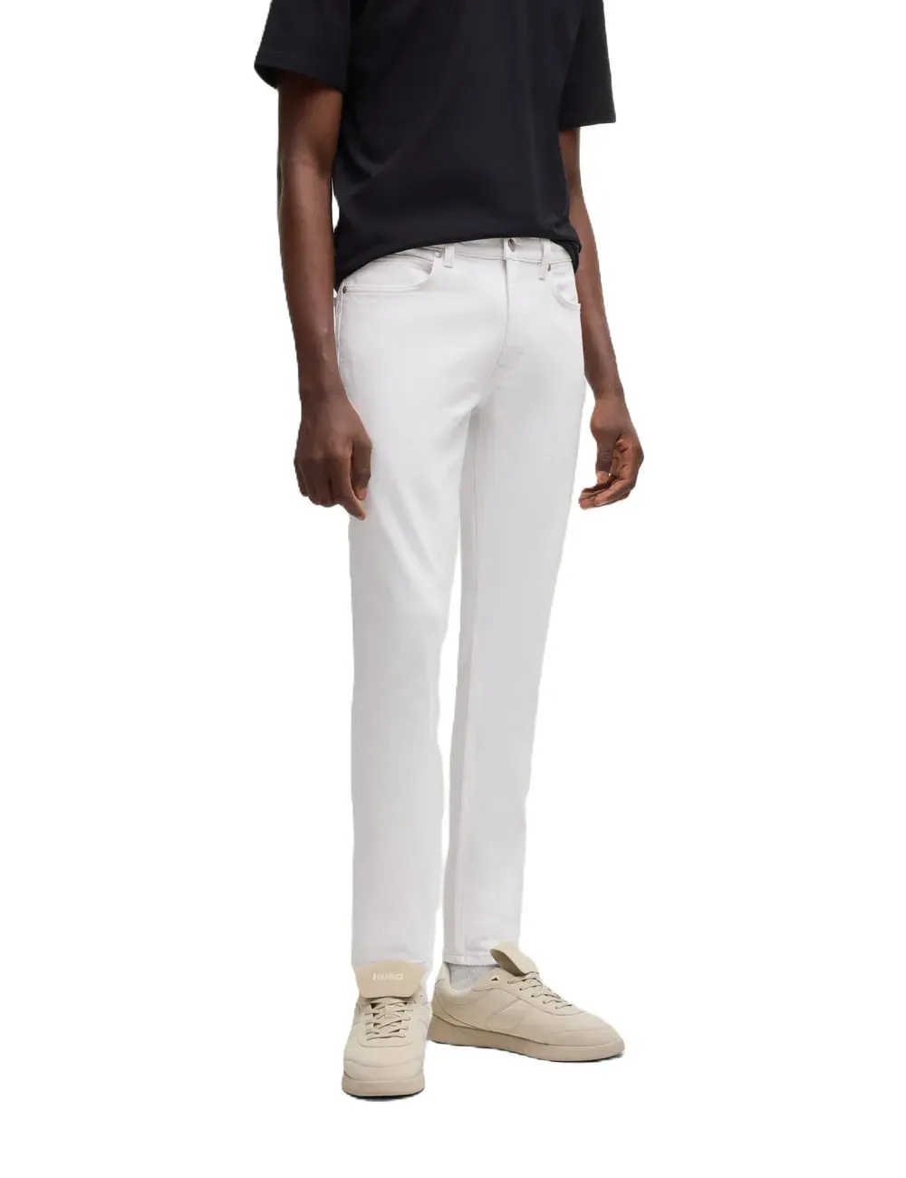 Jeans bianco uomo extra slim fit 50537696 Hugo
