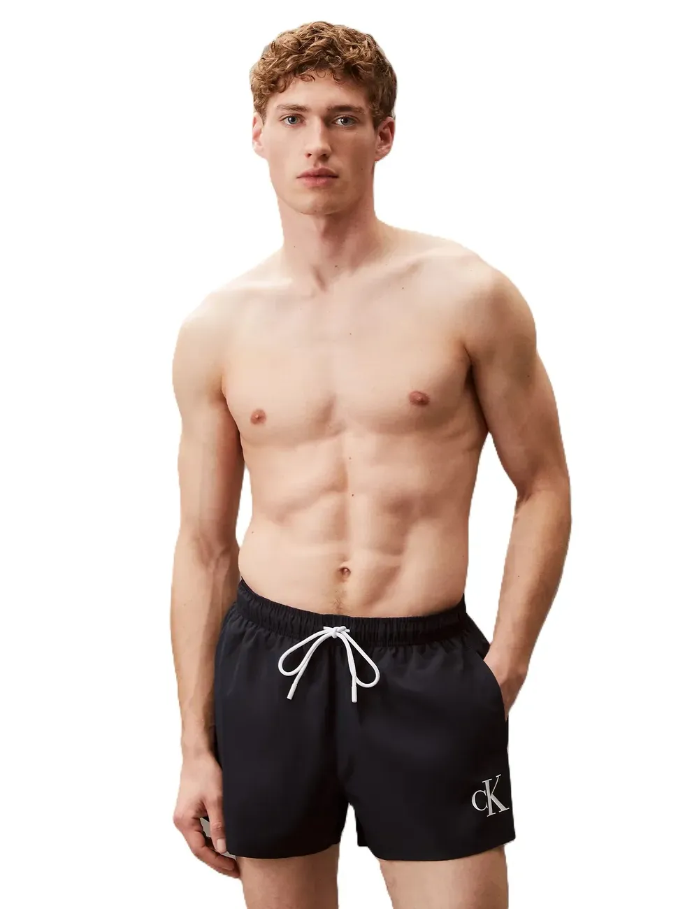 Boxer mare corto uomo logo minimal KM0KM01099 Calvin Klein