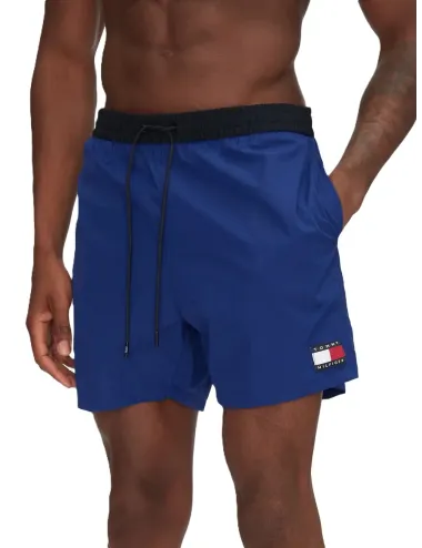 Boxer mare medio uomo dettaglio color block e logo UM0UM03455 Tommy Hilfiger