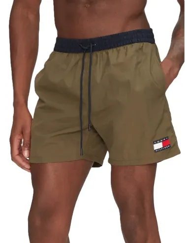 Boxer mare medio uomo dettaglio color block e logo UM0UM03455 Tommy Hilfiger