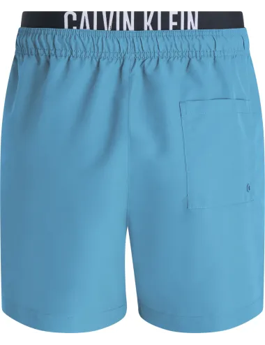Boxer mare medio uomo asciugatura rapida con fascia brandizzata KM0KM01093 Calvin Klein