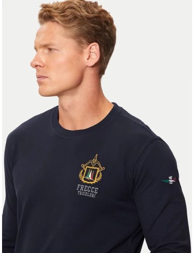 T-Shirt regular fit Uomo Maniche Lunghe Frecce Tricolori 242TS2316J564 Aeronautica Militare