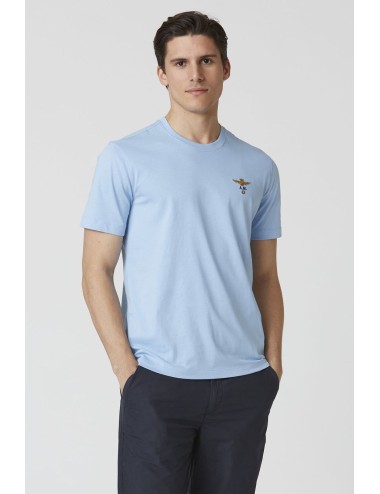 T-shirt uomo maniche corte girocollo in cotone 251TS1580J372 Aeronautica Militare