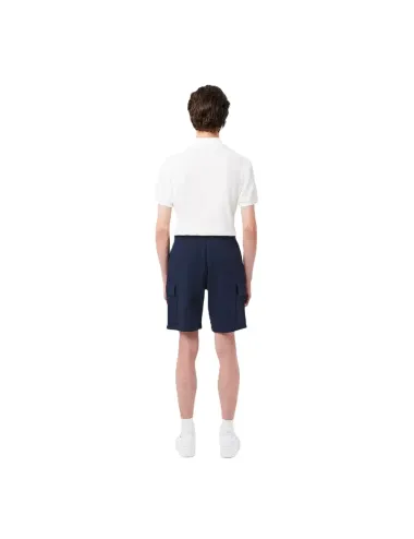 Bermuda cargo uomo in cotone con logo GH9743 Lacoste