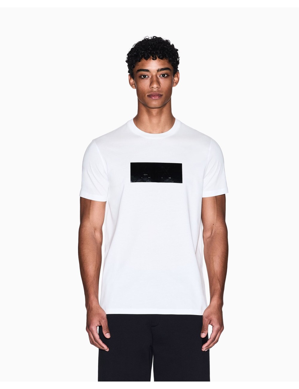 T-shirt uomo in cotone regular fit stampa logo vinile XM000786AF10364 A|X Armani Exchange
