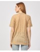T-shirt donna maniche corte dettaglio trasparenze e logo all over XW000513AF10835 A|X Armani Exchange