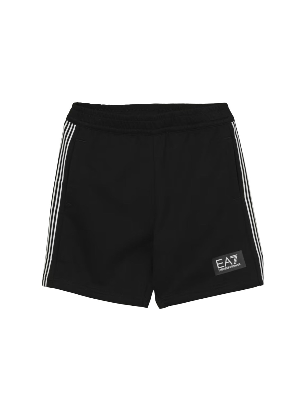 Bermuda bambino in cotone con logo e dettagli a contrasto 7B000051AF10380 EA7 Emporio Armani