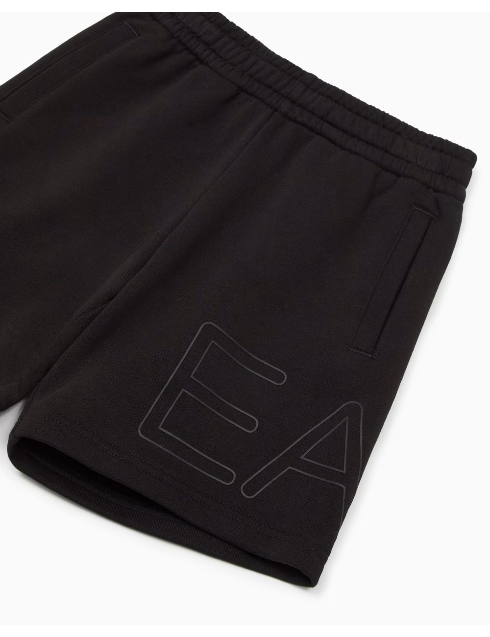 Bermuda bambino in cotone Logo Series Boy maxi logo 7B000083AF12451 EA7 Emporio Armani