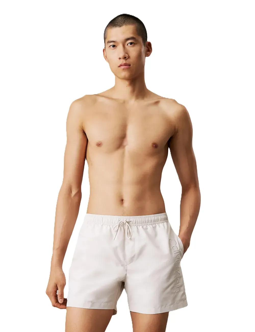 Boxer mare medio uomo logo ricamato KM0KM01166 Calvin Klein